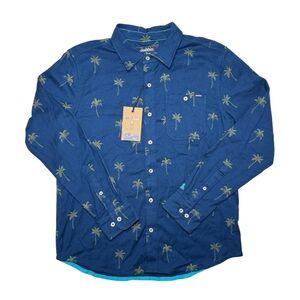 Chubbies Evergreen Palm Classic Flannel Button Up Shirt Men’s Small NEW